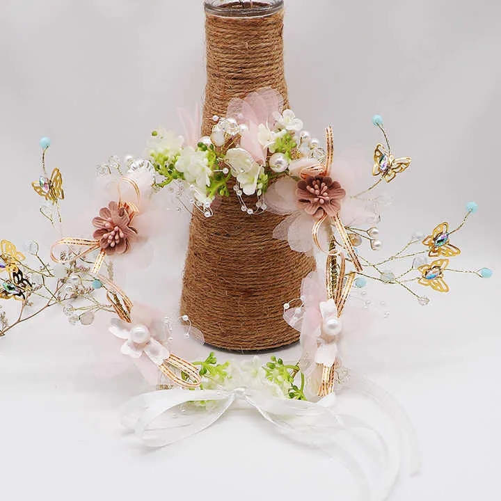 الأطفال فتاة غطاء الرأس هيرباند اكليلا زينة . Children Girl Headpiece Hairband Wreath
