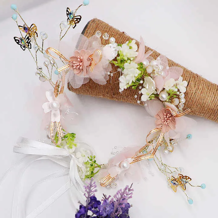 الأطفال فتاة غطاء الرأس هيرباند اكليلا زينة . Children Girl Headpiece Hairband Wreath