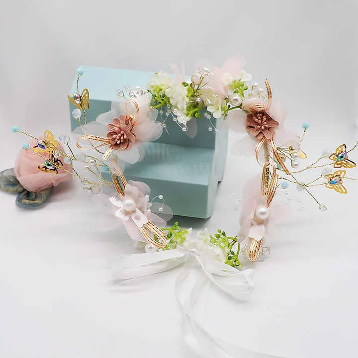 الأطفال فتاة غطاء الرأس هيرباند اكليلا زينة . Children Girl Headpiece Hairband Wreath