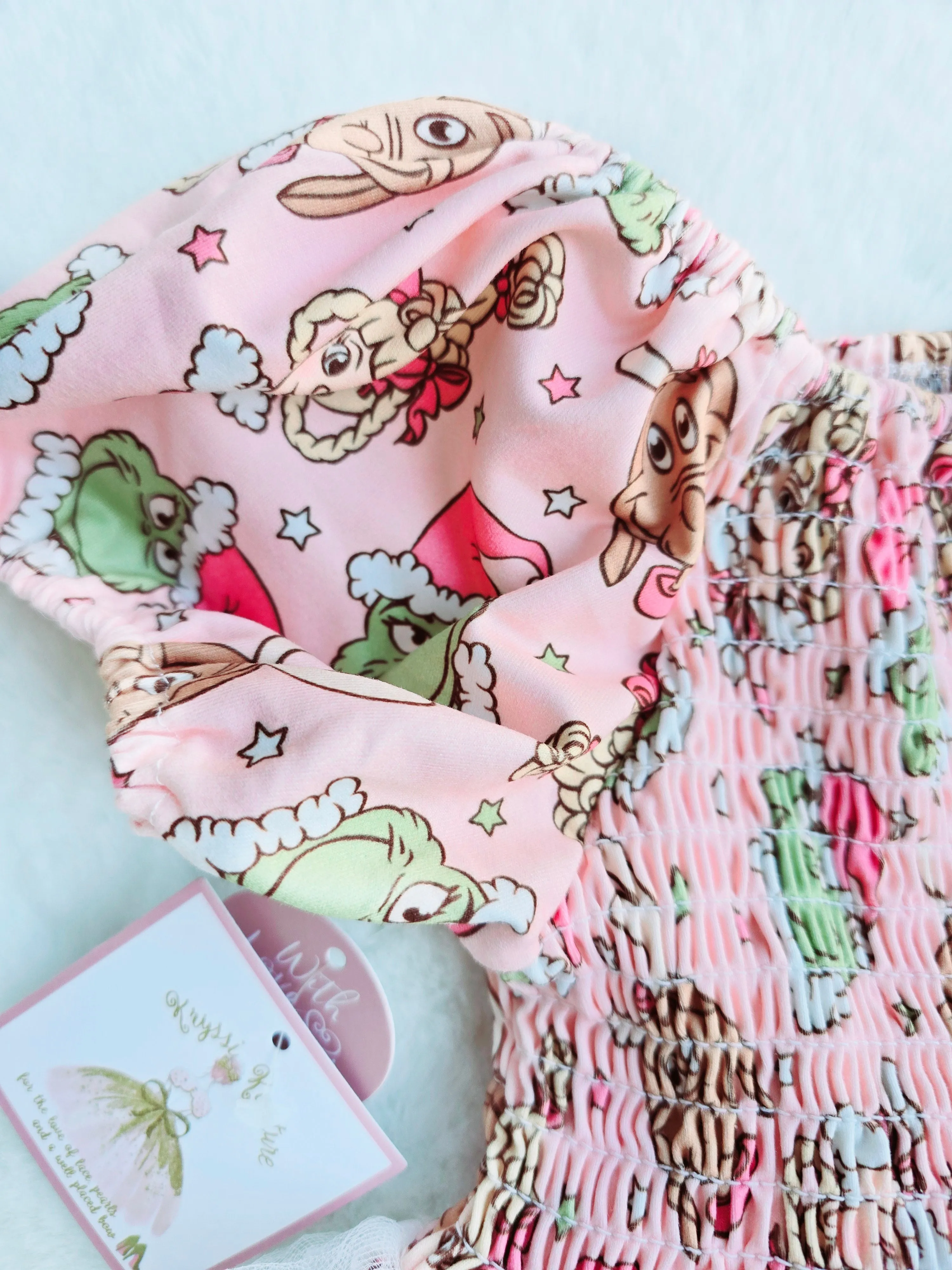 $16.00 EA - 3-6 X 2, 6-12 X 2, 12-24 X 2 - Baby Tutu Twinning Character Dresses - Cindy Lou