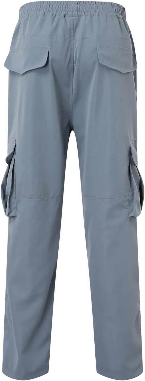 2023 Men Outdoor Cargo Pants Multi Pockets Lightweight Tactical Trousers Plus Size Classic Hiking Jogger Stylish Sweatpants