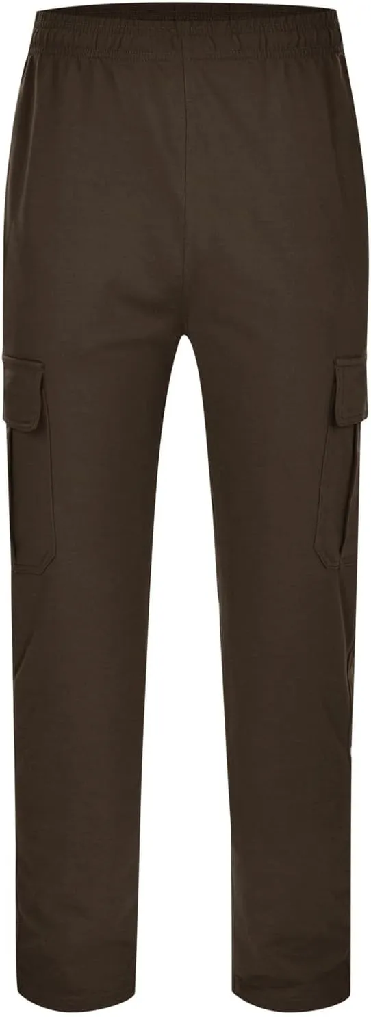 2023 Men's Cargo Pants Loose Sport Pants Plus Size Stylish Jogger Sweatpants Drawstring Hiking Outdoor Trousers with Pocket