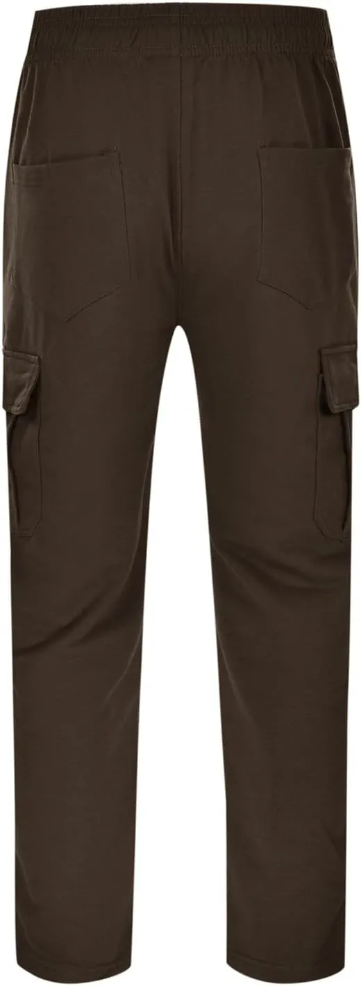 2023 Men's Cargo Pants Loose Sport Pants Plus Size Stylish Jogger Sweatpants Drawstring Hiking Outdoor Trousers with Pocket