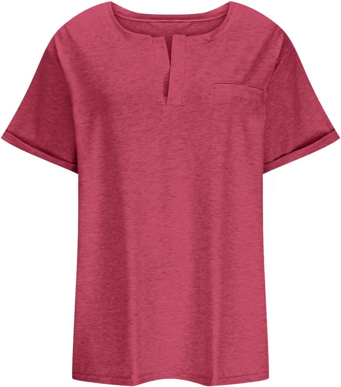 2023 Summer Cotton Plus Size Tops for Women Trendy Short Sleeve V Neck Loose Blouse Workout Basic Comfy T Shirts Tees
