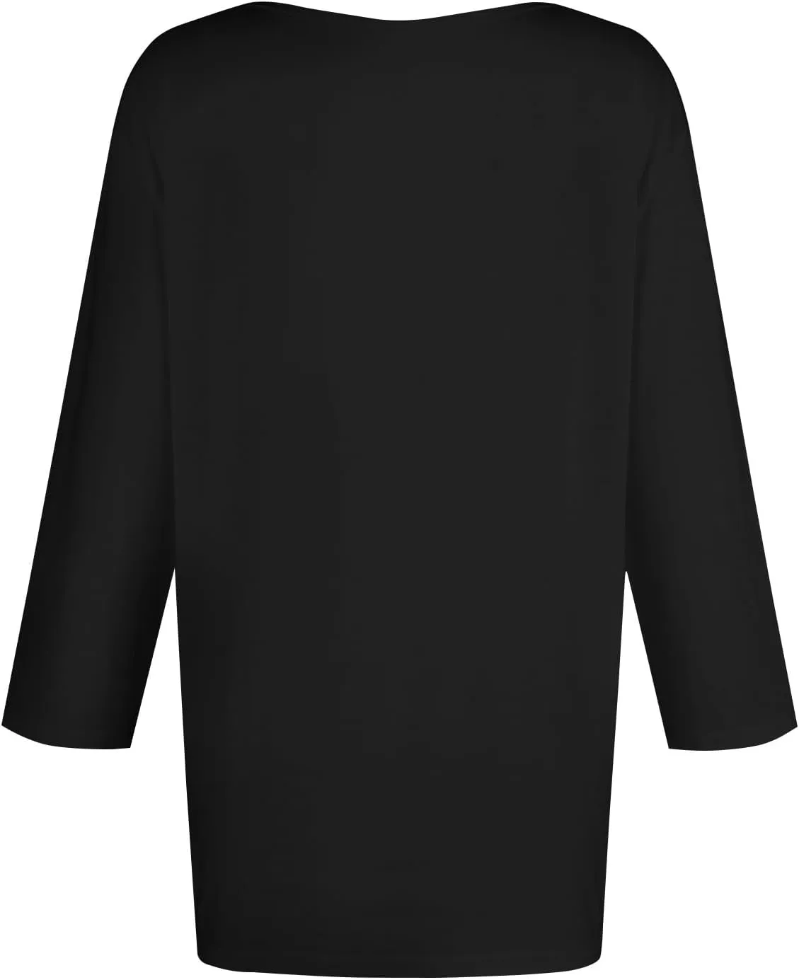 3/4 Length Sleeve Womens Tops Casual Loose Fit Crewneck T Shirts Cute Solid Summer Tops 2024