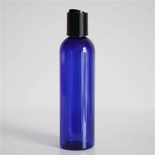 4 oz Blue PET Bullet Bottle with 20-410 Neck