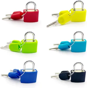 6PCS,Suitcase Locks,Small Padlock,Locker Lock with Key,Mini Locks with Keys,Perfect for Securing Backpacks, Boxes, School, and More