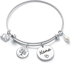 7RVZM Nana Bracelet Best Nana Ever Jewelry Mothers Day Gift Nana Birthday Gift Gigi Jewelry