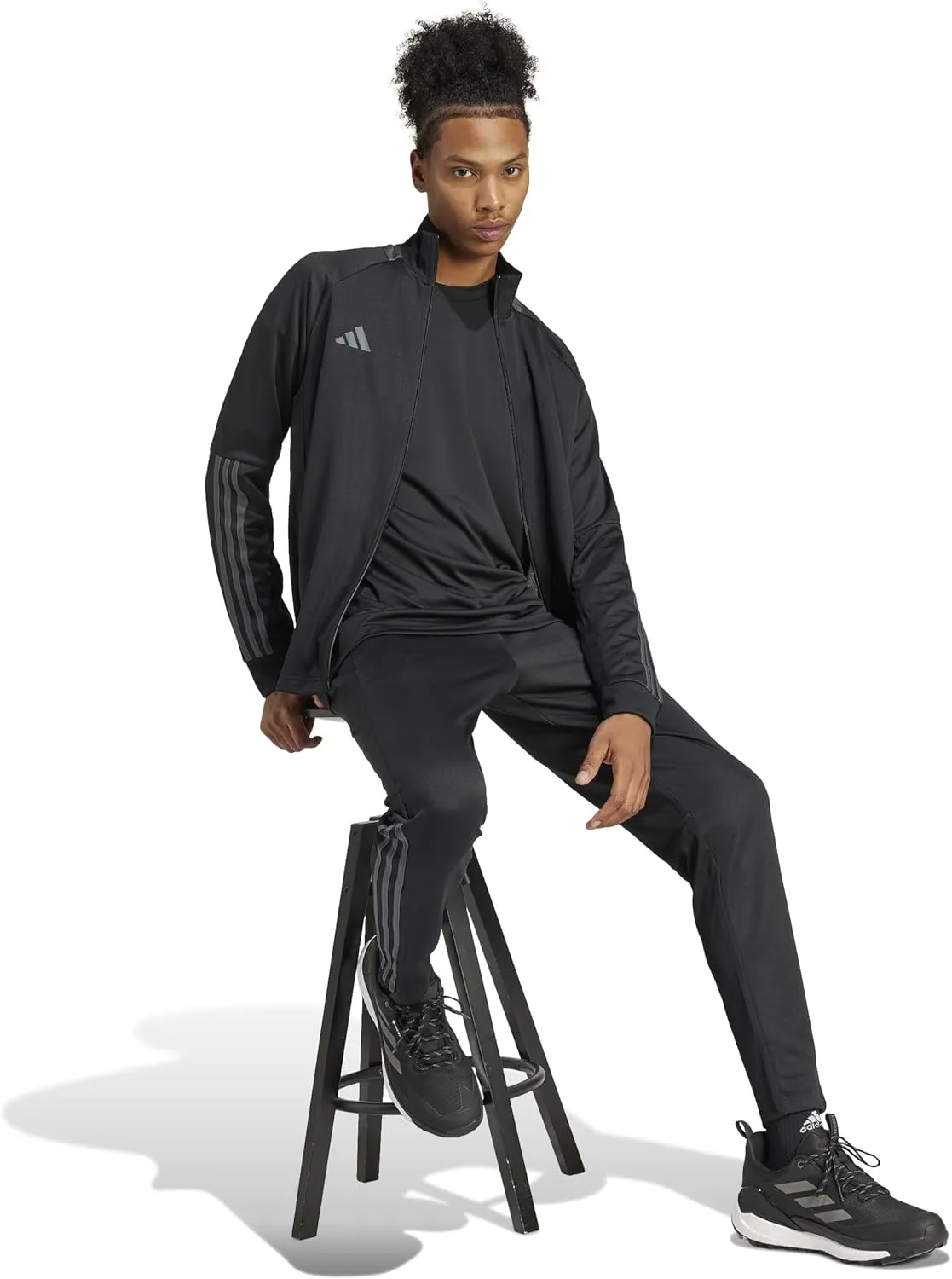 adidas Men's Sereno Cut 3-Stripes Slim Track Jacket