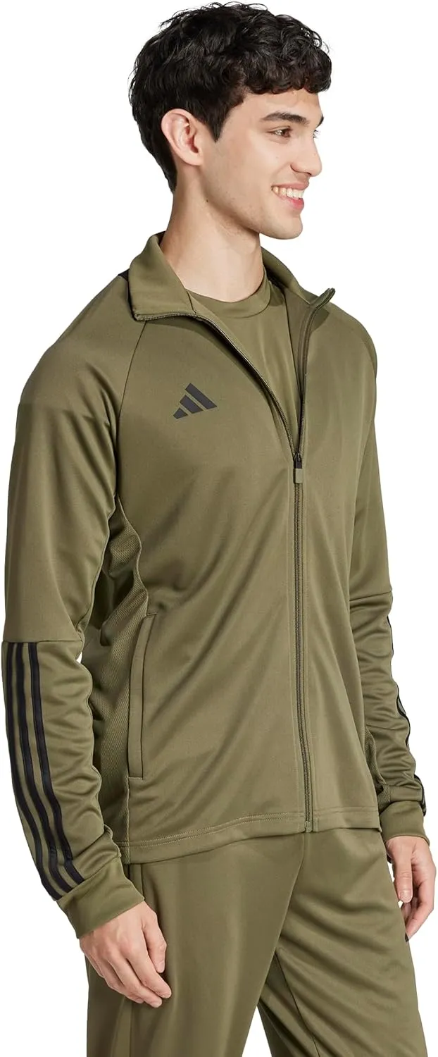 adidas Men's Sereno Cut 3-Stripes Slim Track Jacket