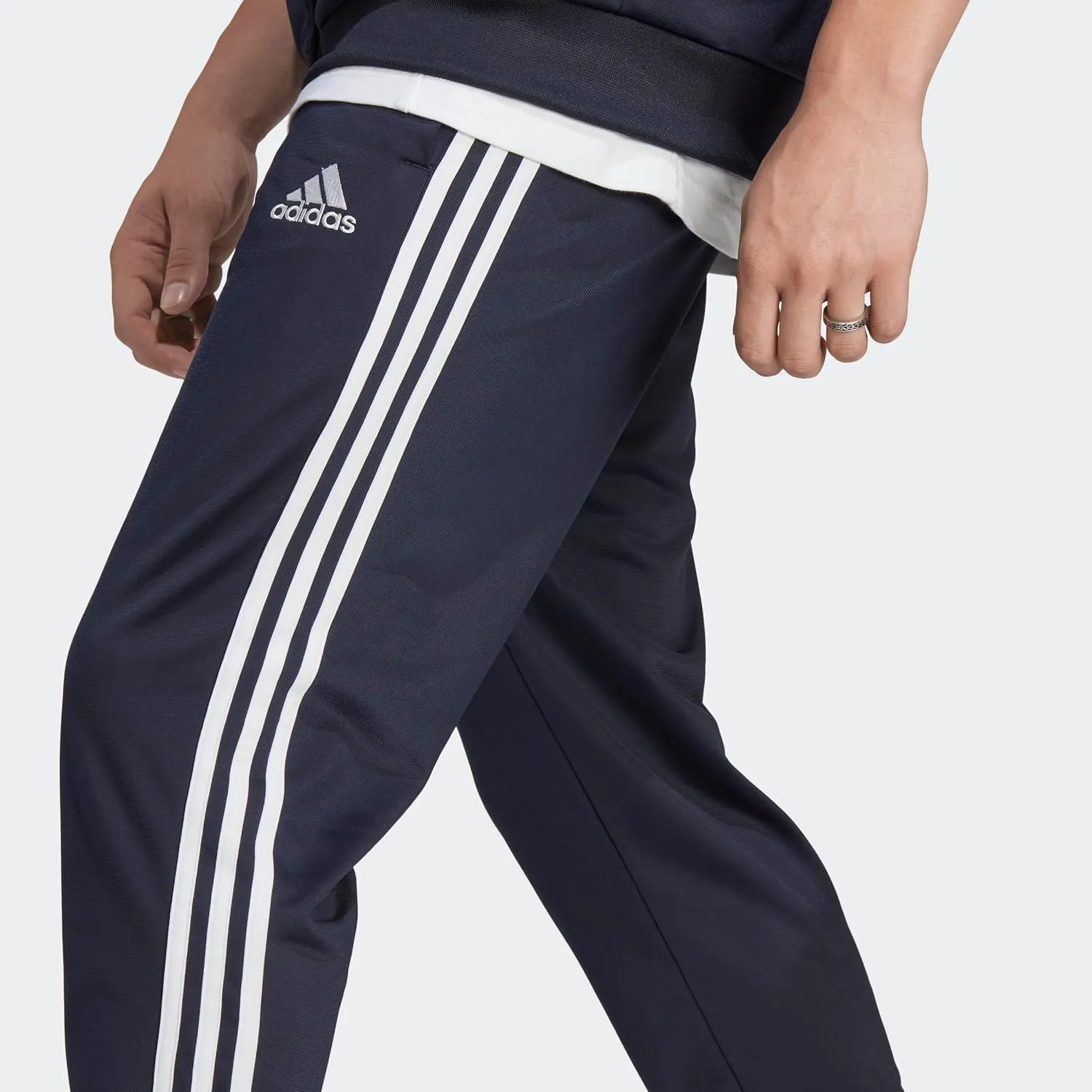 adidas Men's Size Basic 3-Stripes Tricot Track Suit