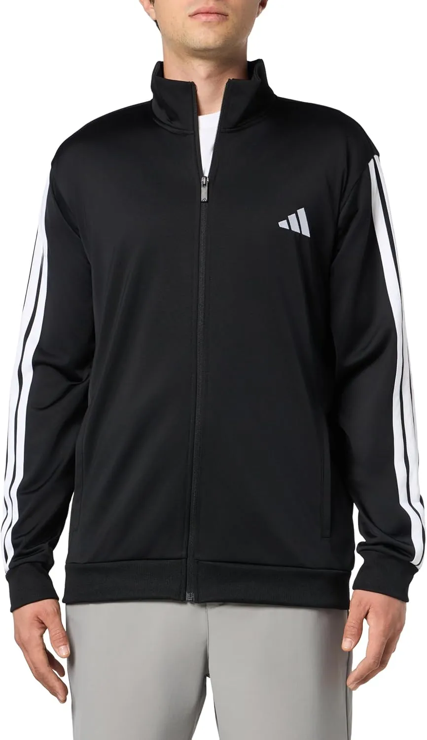 adidas Men's Size Basic 3-Stripes Tricot Track Suit