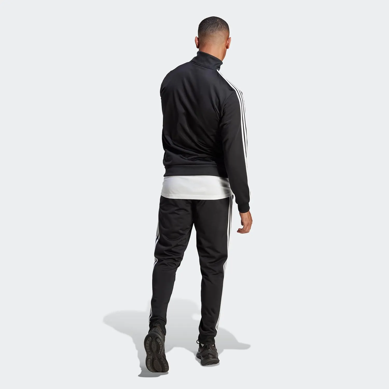 adidas Men's Size Basic 3-Stripes Tricot Track Suit