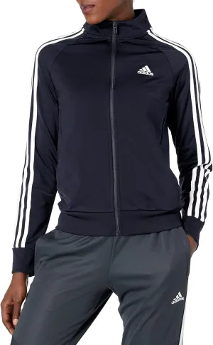 adidas Women's Essentials Warm-Up Slim 3-Stripes Track Top