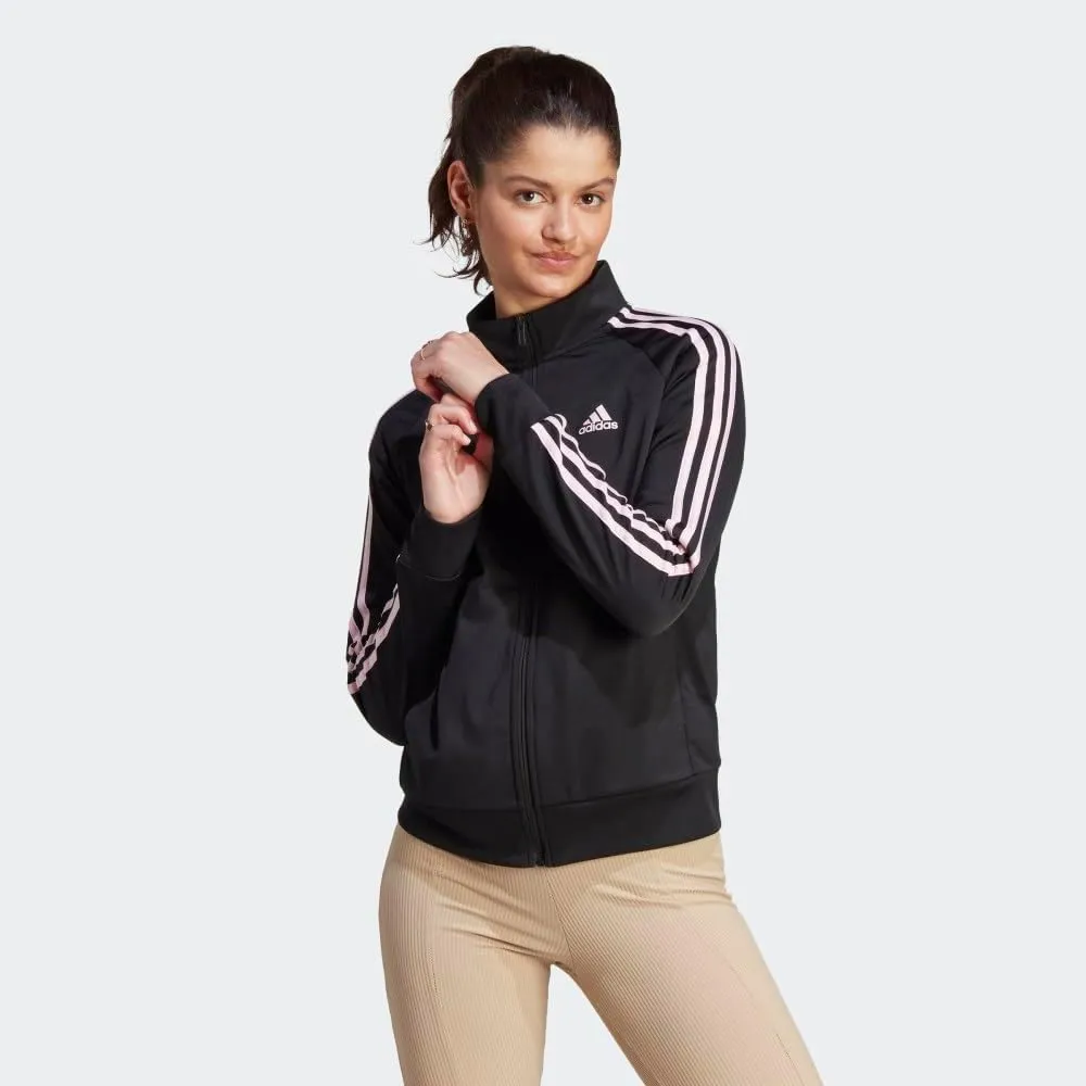 adidas Women's Essentials Warm-Up Slim 3-Stripes Track Top