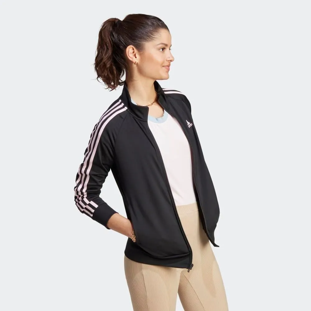 adidas Women's Essentials Warm-Up Slim 3-Stripes Track Top
