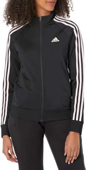 adidas Women's Essentials Warm-Up Slim 3-Stripes Track Top