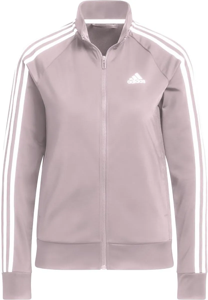 adidas Women's Essentials Warm-Up Slim 3-Stripes Track Top