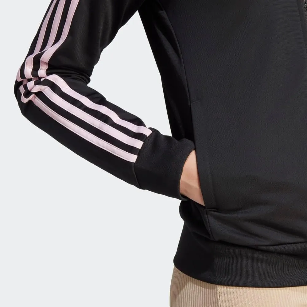 adidas Women's Essentials Warm-Up Slim 3-Stripes Track Top