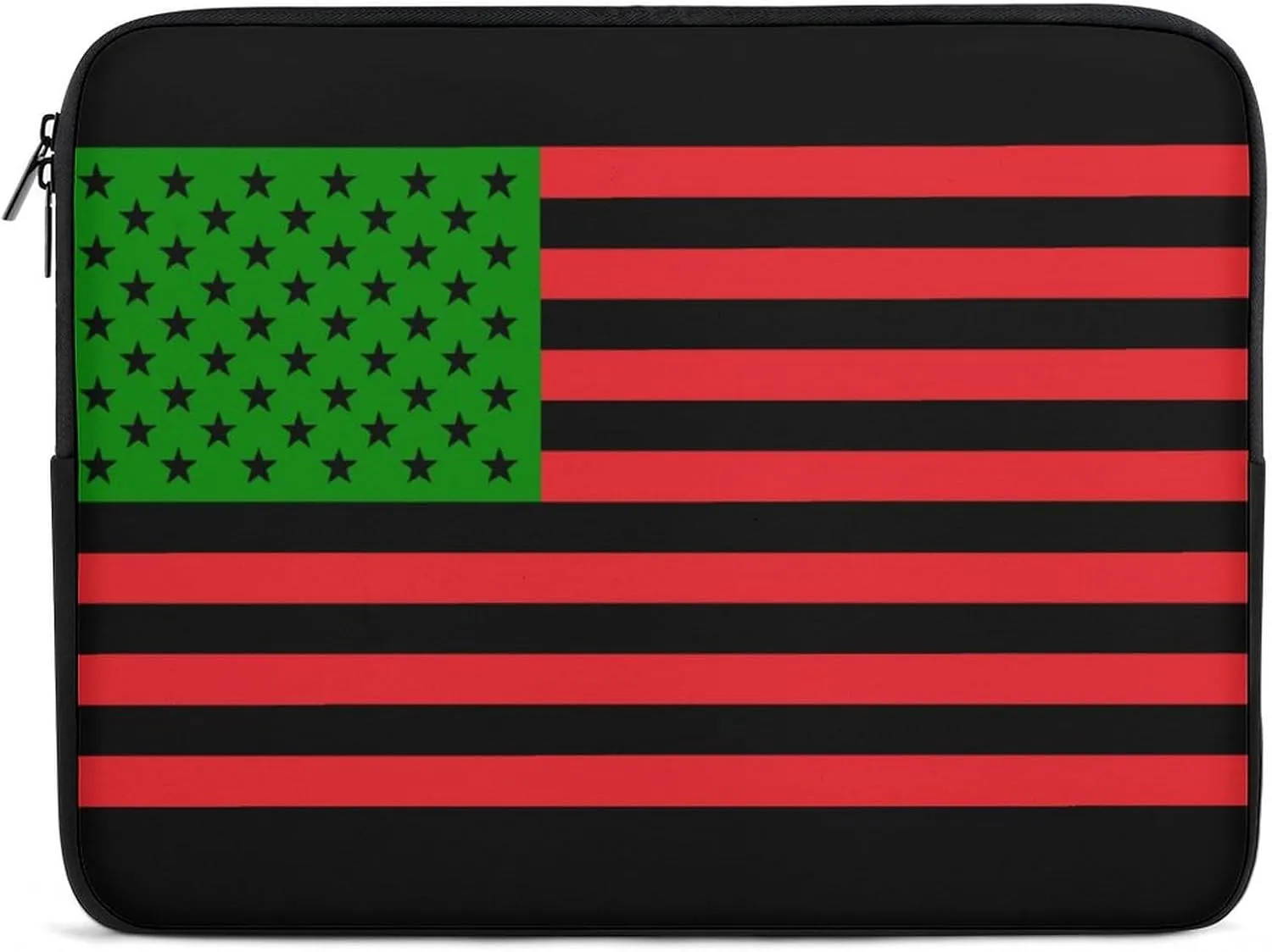African USA Flag Personalized Laptop Bag Business Casual Laptop Case Slim Computer Bag Briefcase