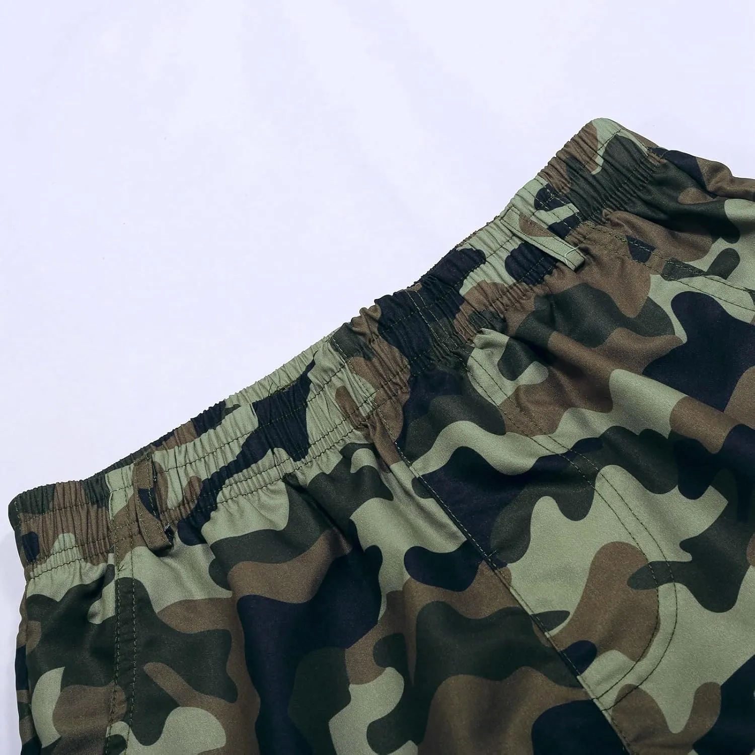 Alalaso Men's Cargo Shorts Cotton Drawstring Summer Stretch Relaxed Fit with 6 Pockets Mens Work Short