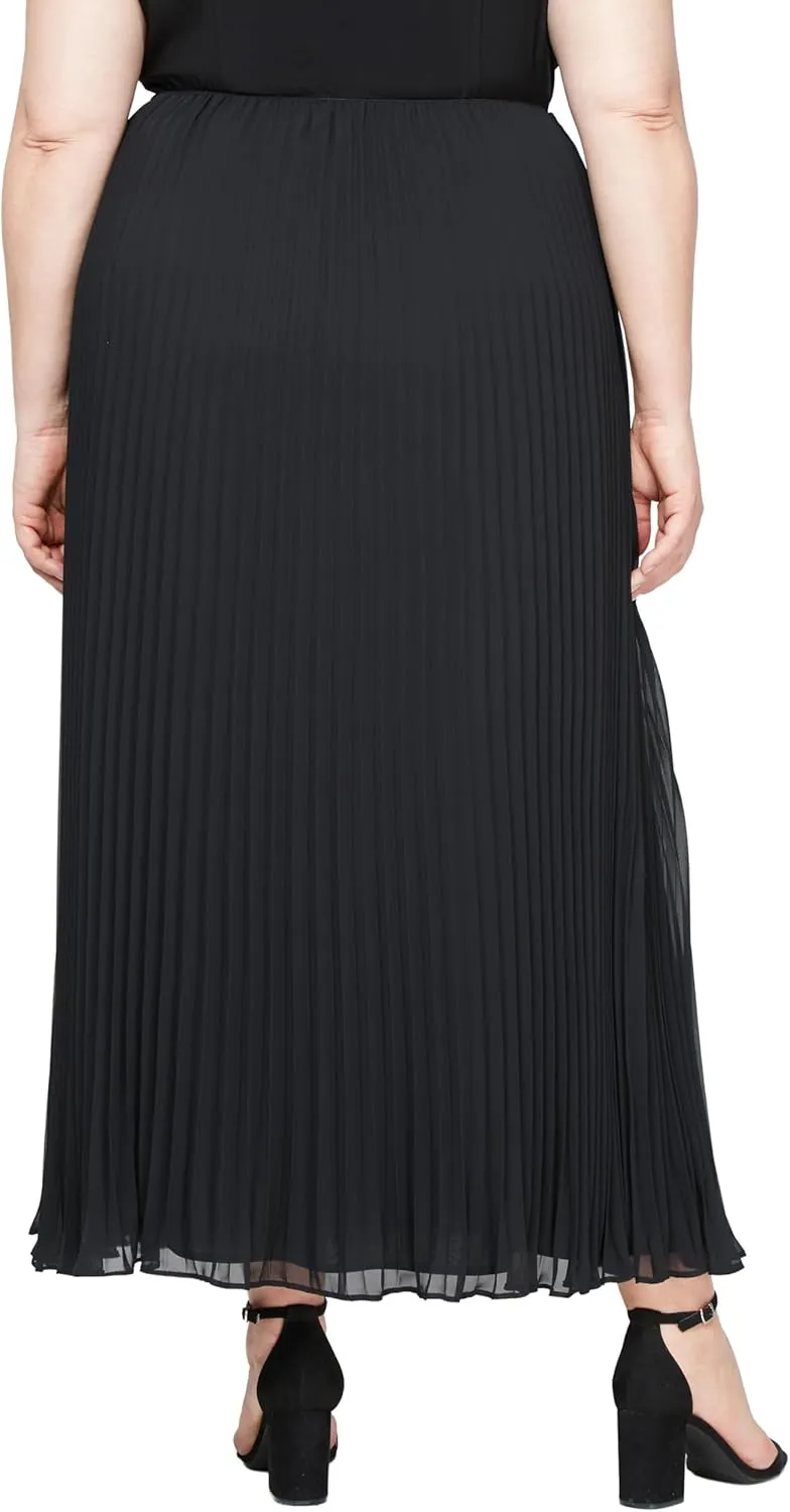 Alex Evenings Women's Full Length Formal Maxi Skirt (Plus Size)