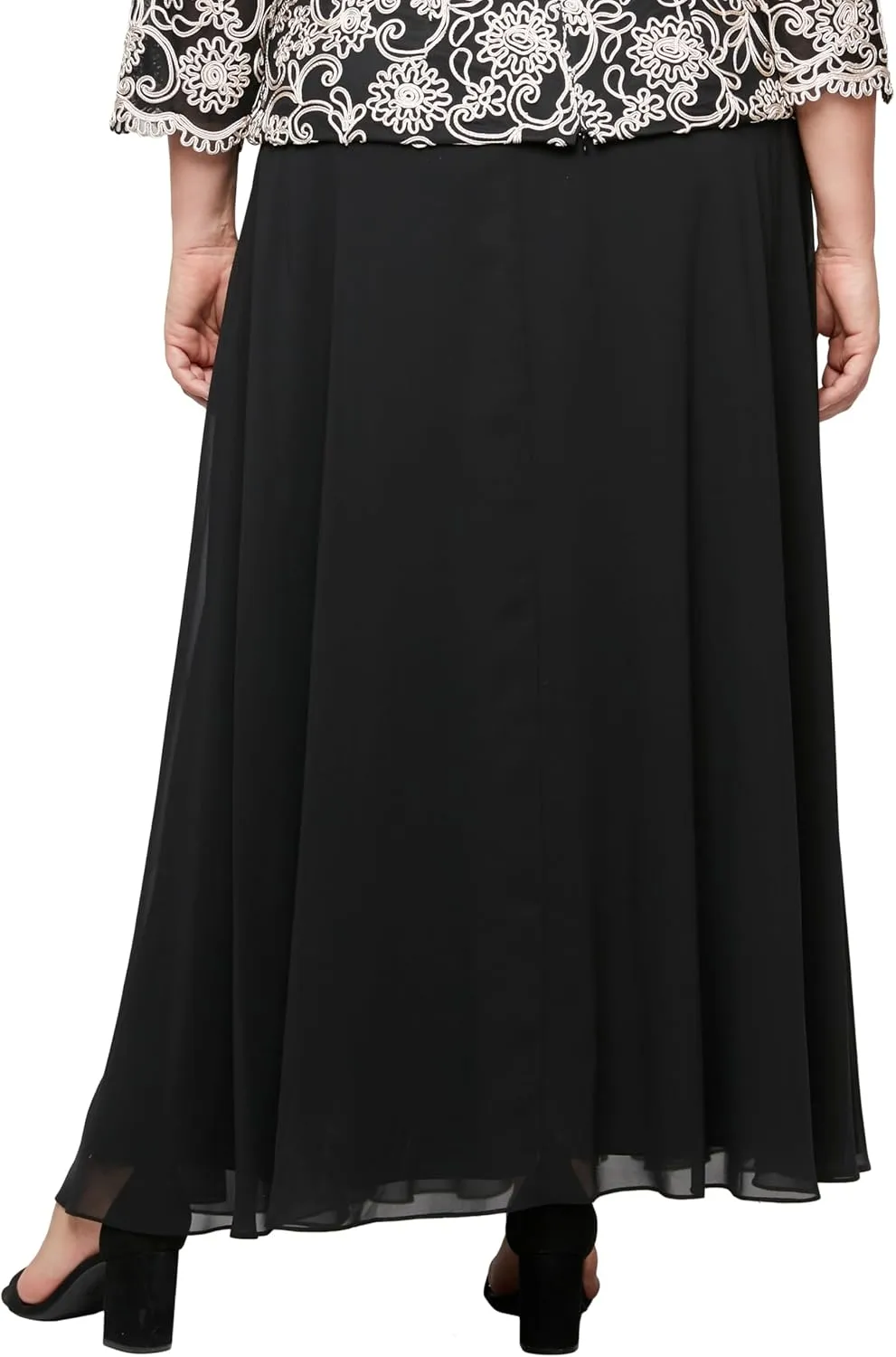 Alex Evenings Women's Full Length Formal Maxi Skirt (Plus Size)