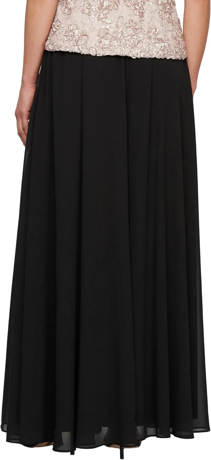 Alex Evenings Women's Full Length Formal Maxi Skirt