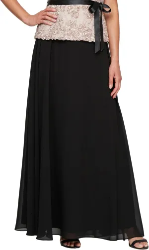Alex Evenings Women's Full Length Formal Maxi Skirt