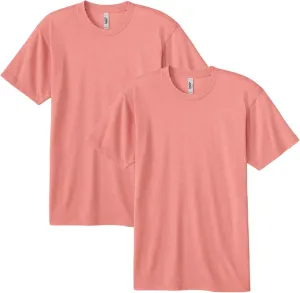 American Apparel Adult Tri-Blend Track T-Shirt, Style GTR401, 2-Pack