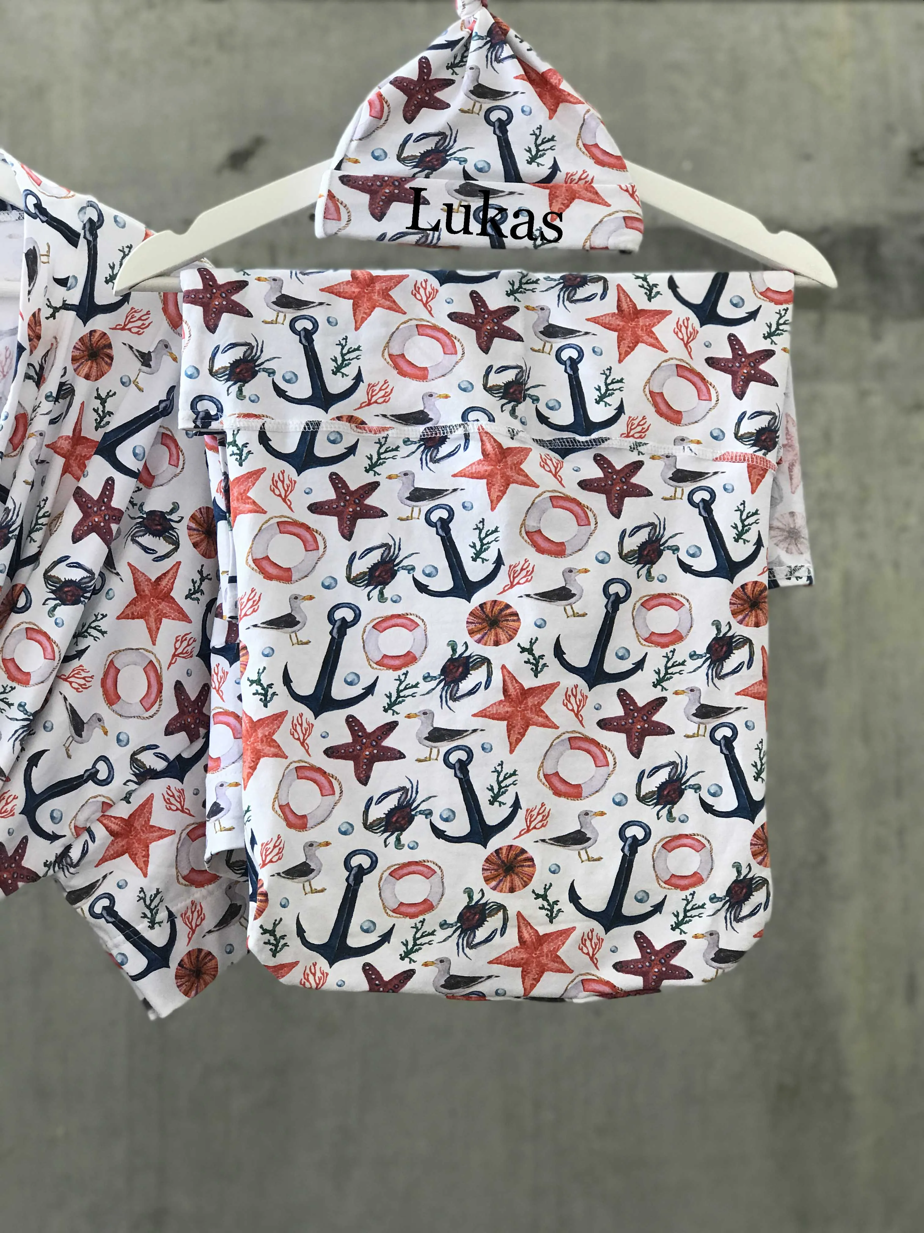 Anchor Sea Fish Maternity Family set