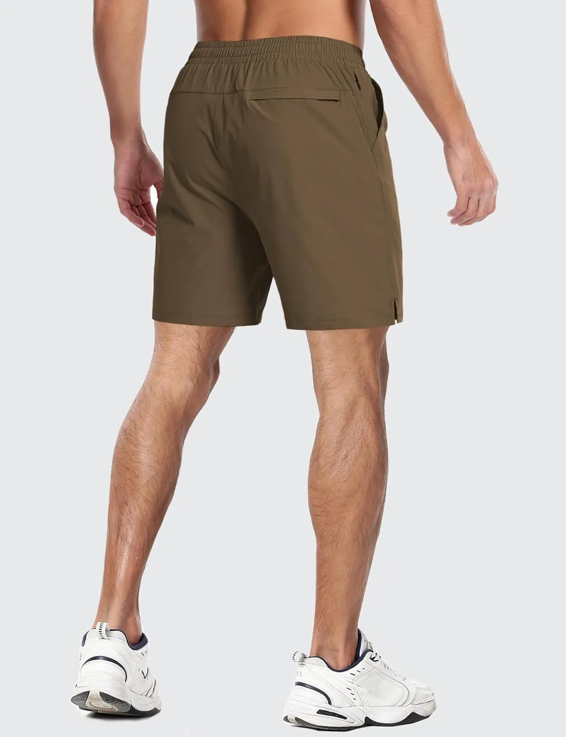 Aolesy Mens Athletic Shorts 7 Quick Dry Gym Running Shorts with Zipper Pockets Lightweight Workout Shorts