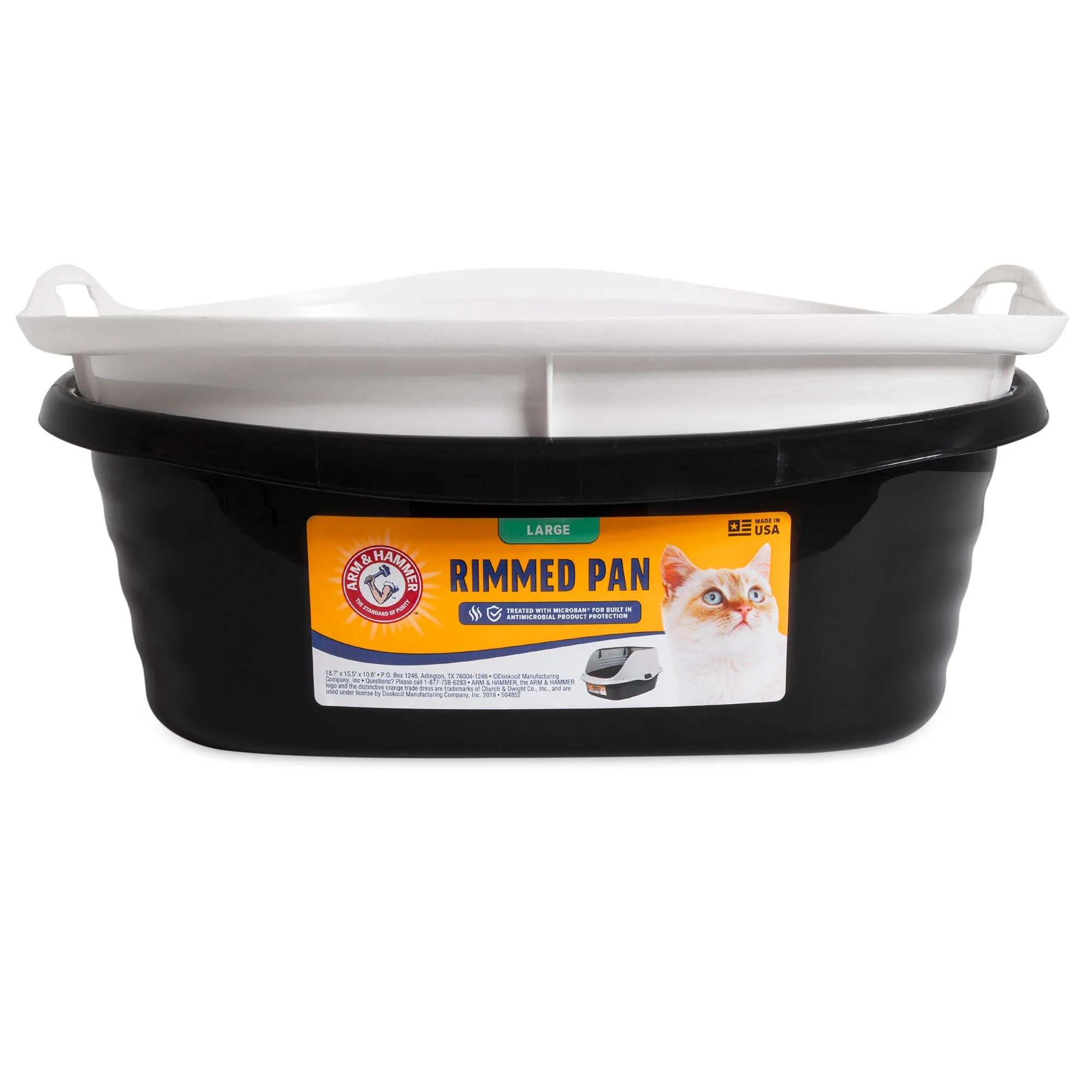 Arm & Hammer Large Rimmed Wave Cat Litter Box
