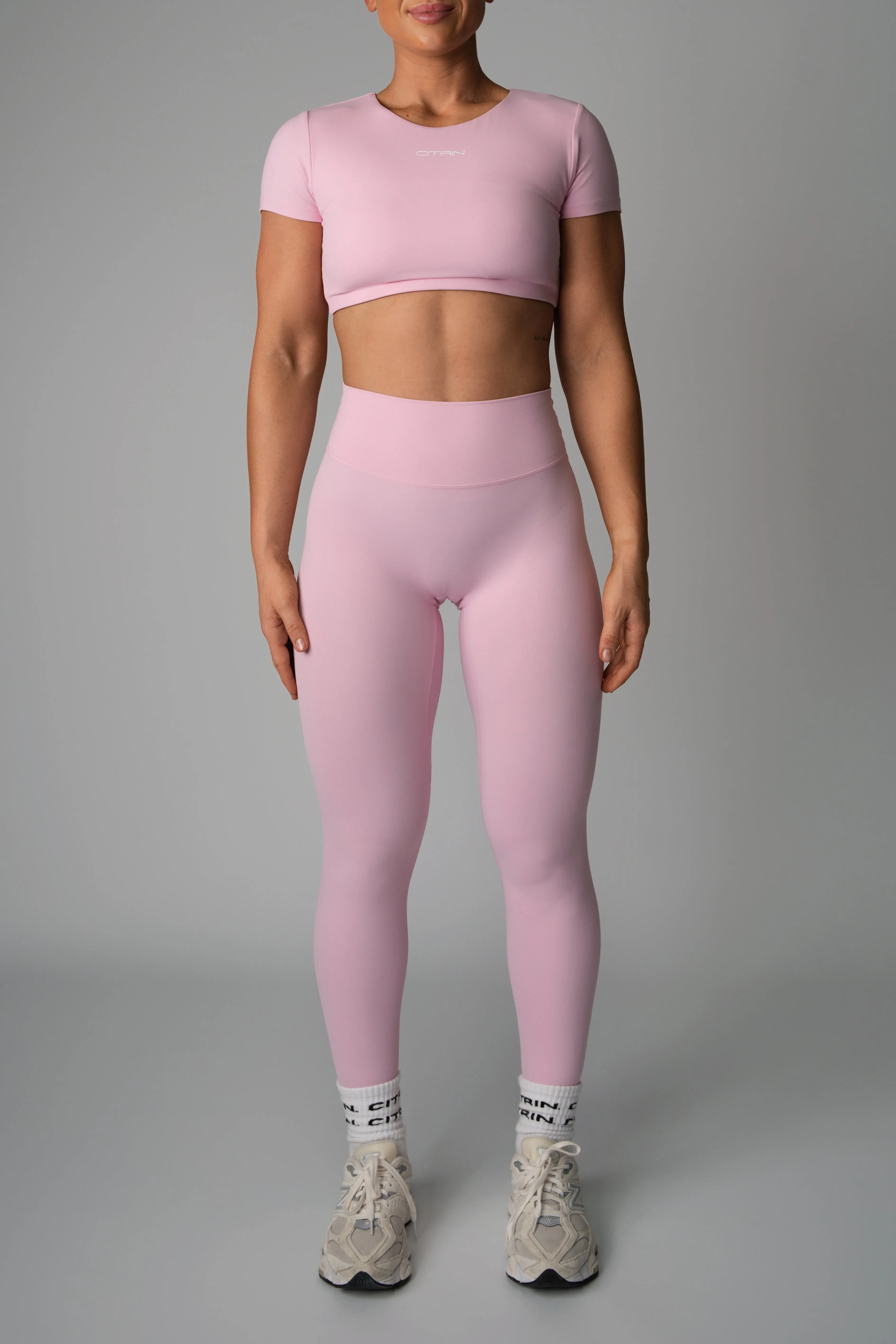 AURA FULL LENGTH LEGGINGS - SOFT PINK