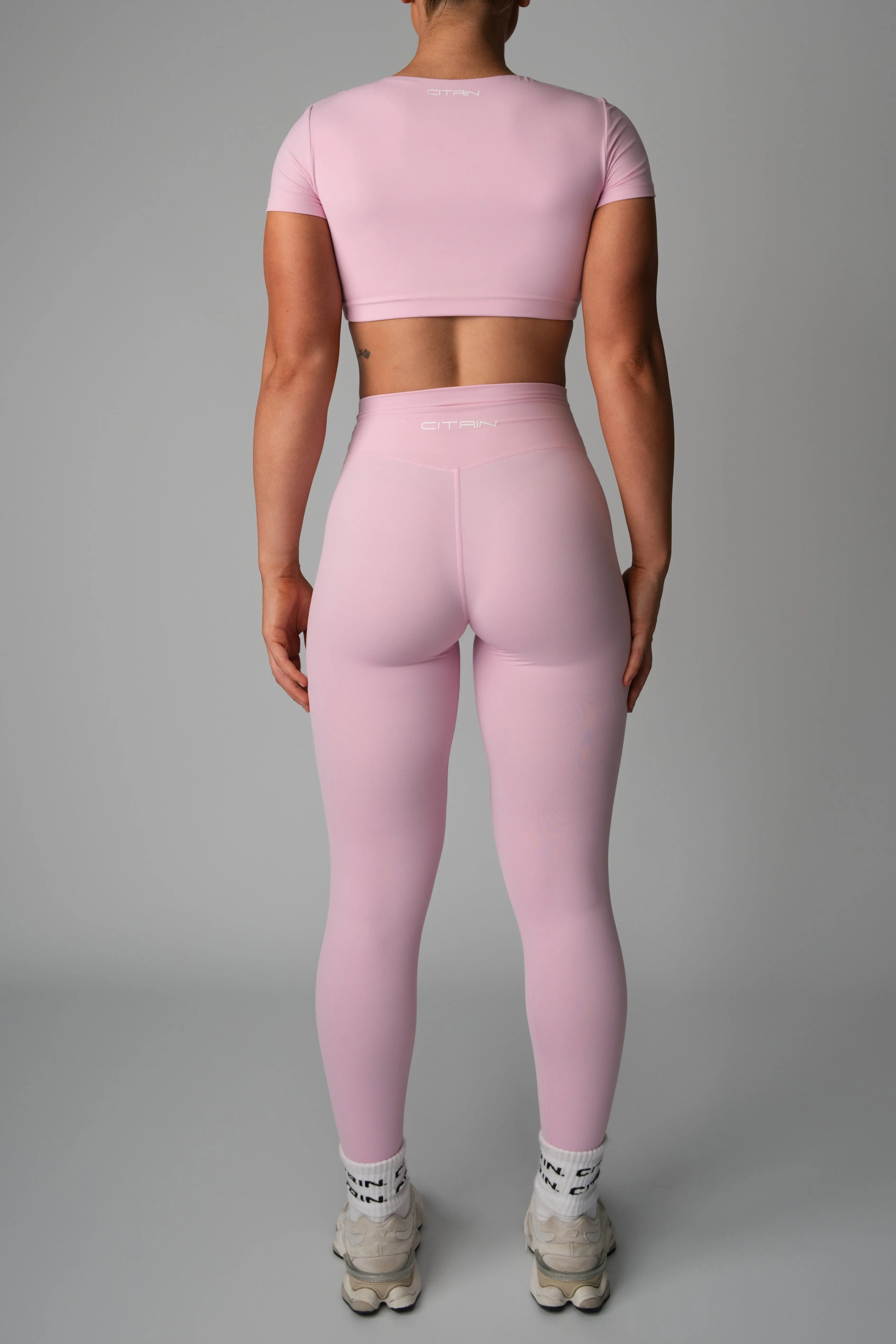 AURA FULL LENGTH LEGGINGS - SOFT PINK