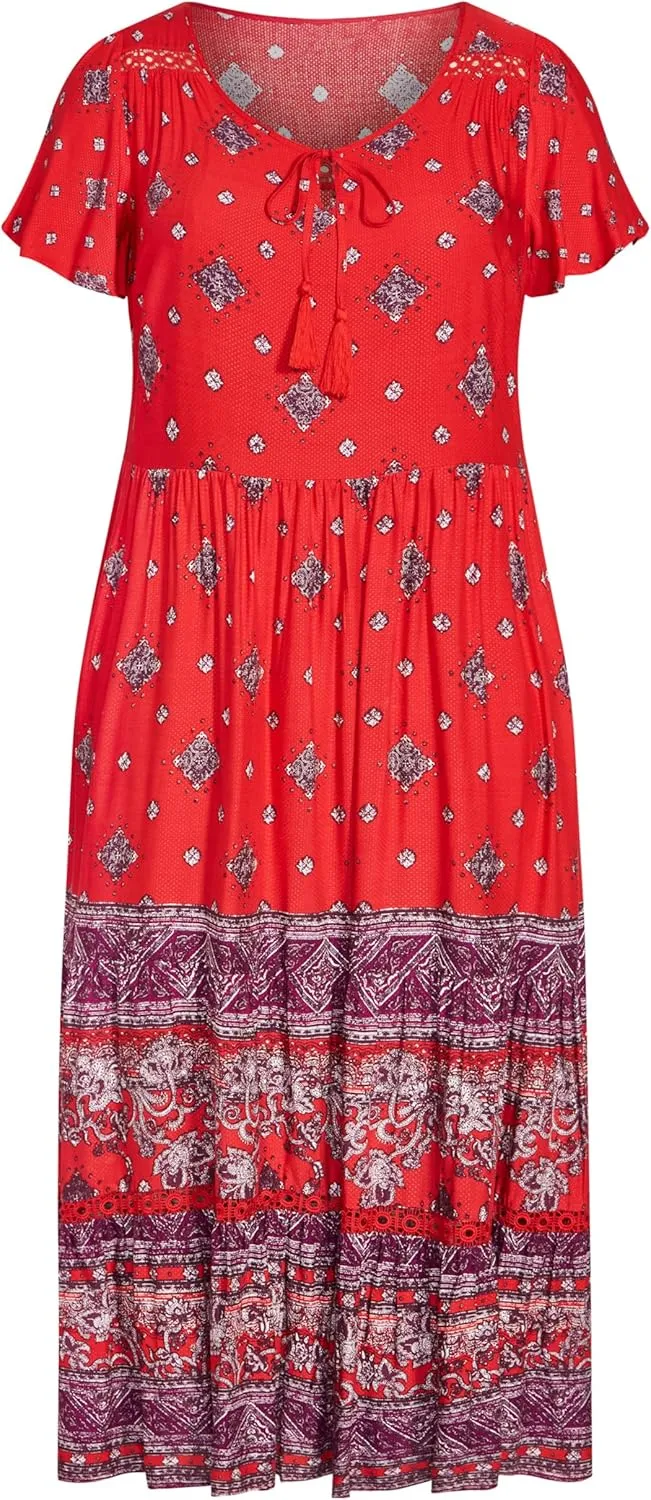 Avenue Women's Plus Size Zariah Maxi Dress