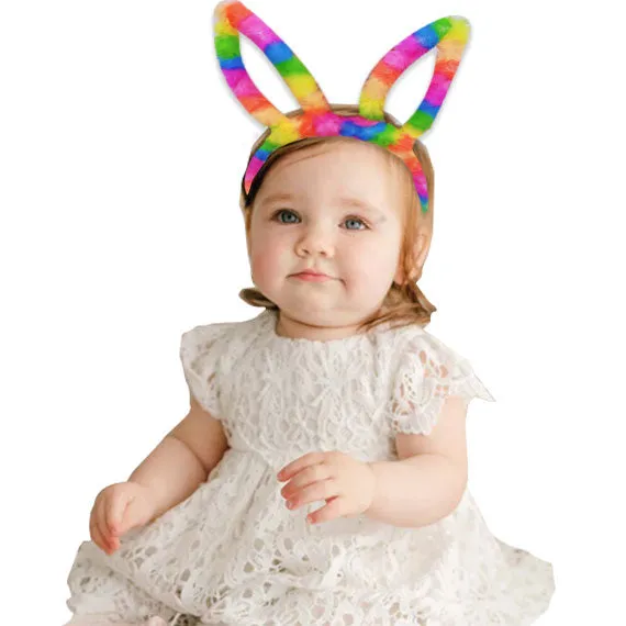 Babymoon Plush Ears Baby Girl’s Headband | Hair Accessories | Multi