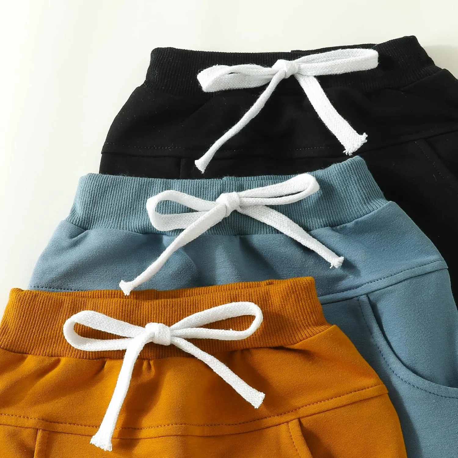 Bagilaanoe Toddler Baby Boy Shorts Summer Solid Plain Shorts Bloomers Casual Elastic Waist Jogger Shorts Bottoms