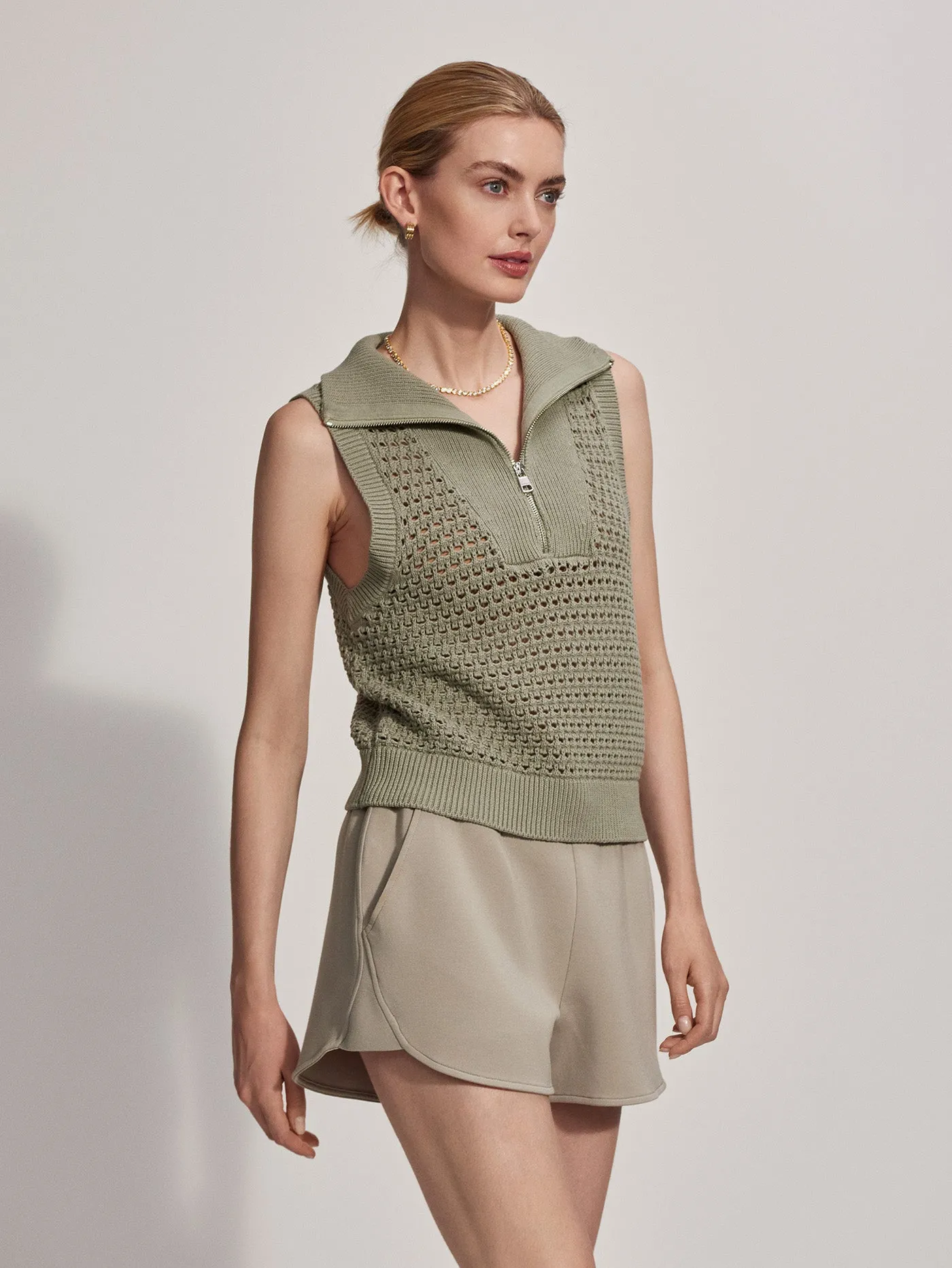 Bains Half Zip Tank