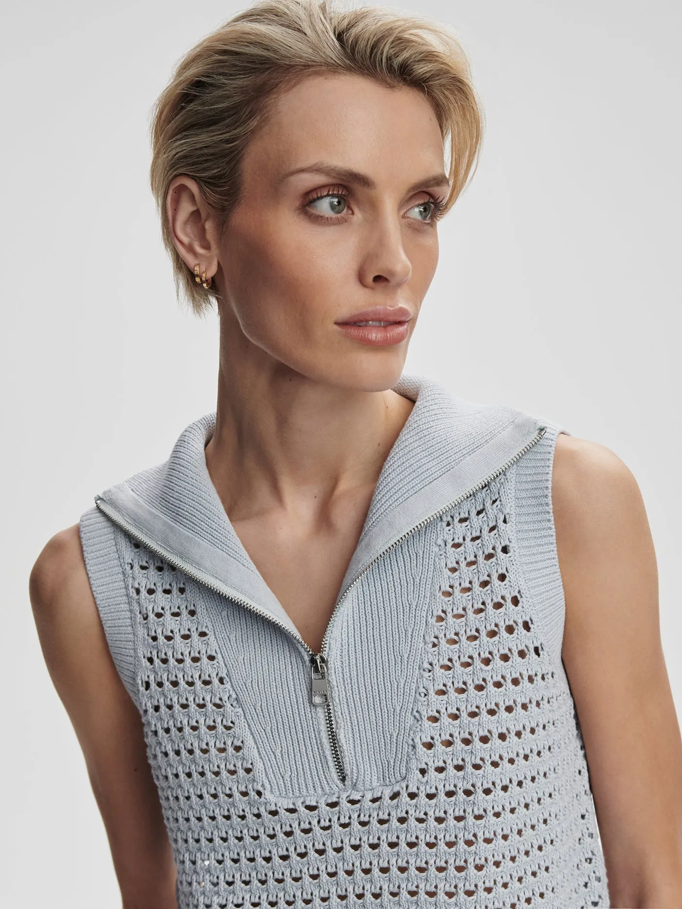 Bains Half Zip Tank