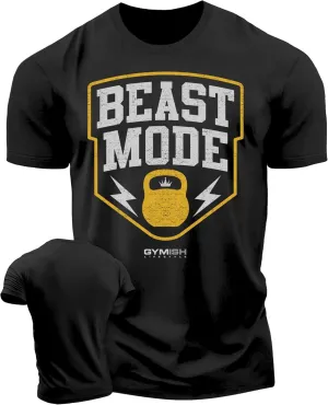 BeastMode Gym Workout Shirt for Men, Gym Lifting T-Shirt