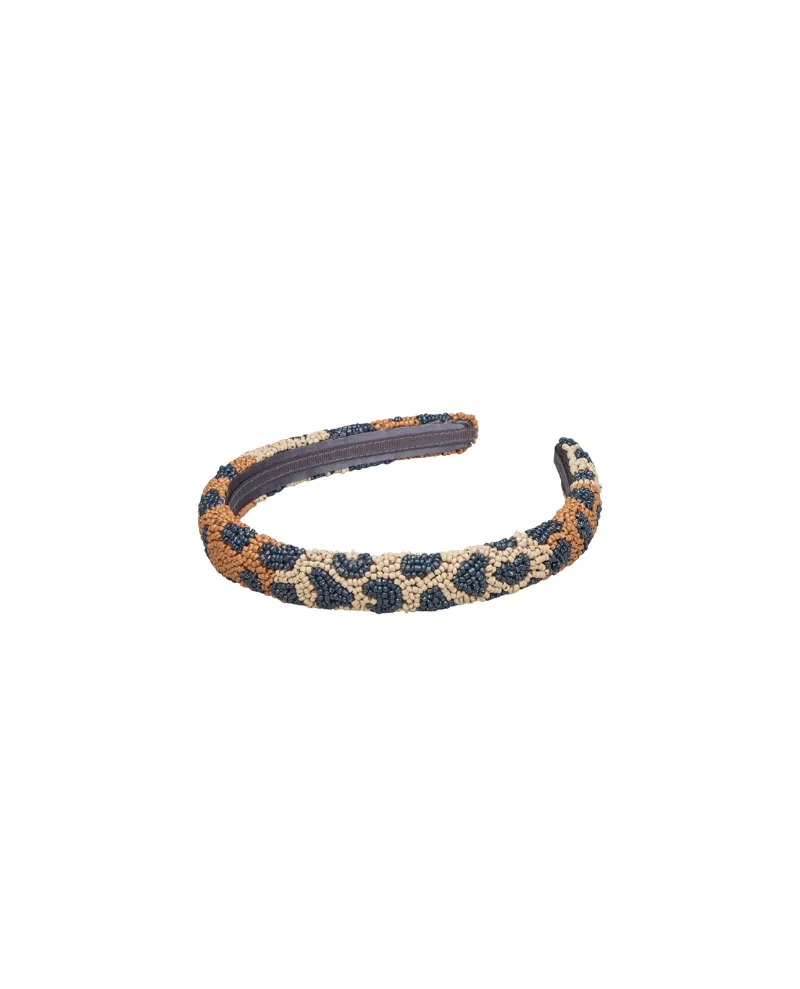 Beck Sondergaard Leopard Slim Black Beaded Hairband