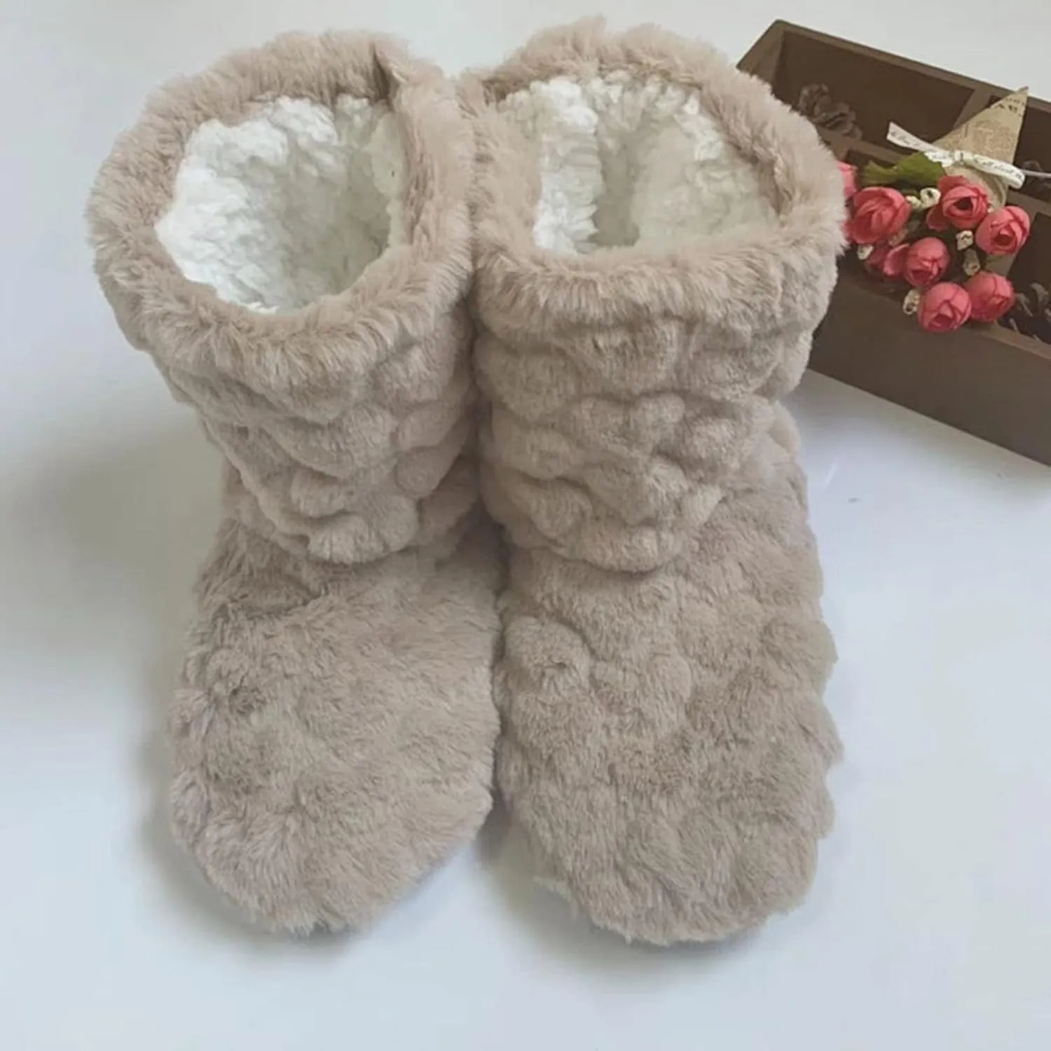 Bedroom Slippers for Women with Knee Pain Men's Winter Indoor Slippers House Slippers with Arch Support Fluffy Slippers Animal Christmas Blanket Gifts for Him 2023