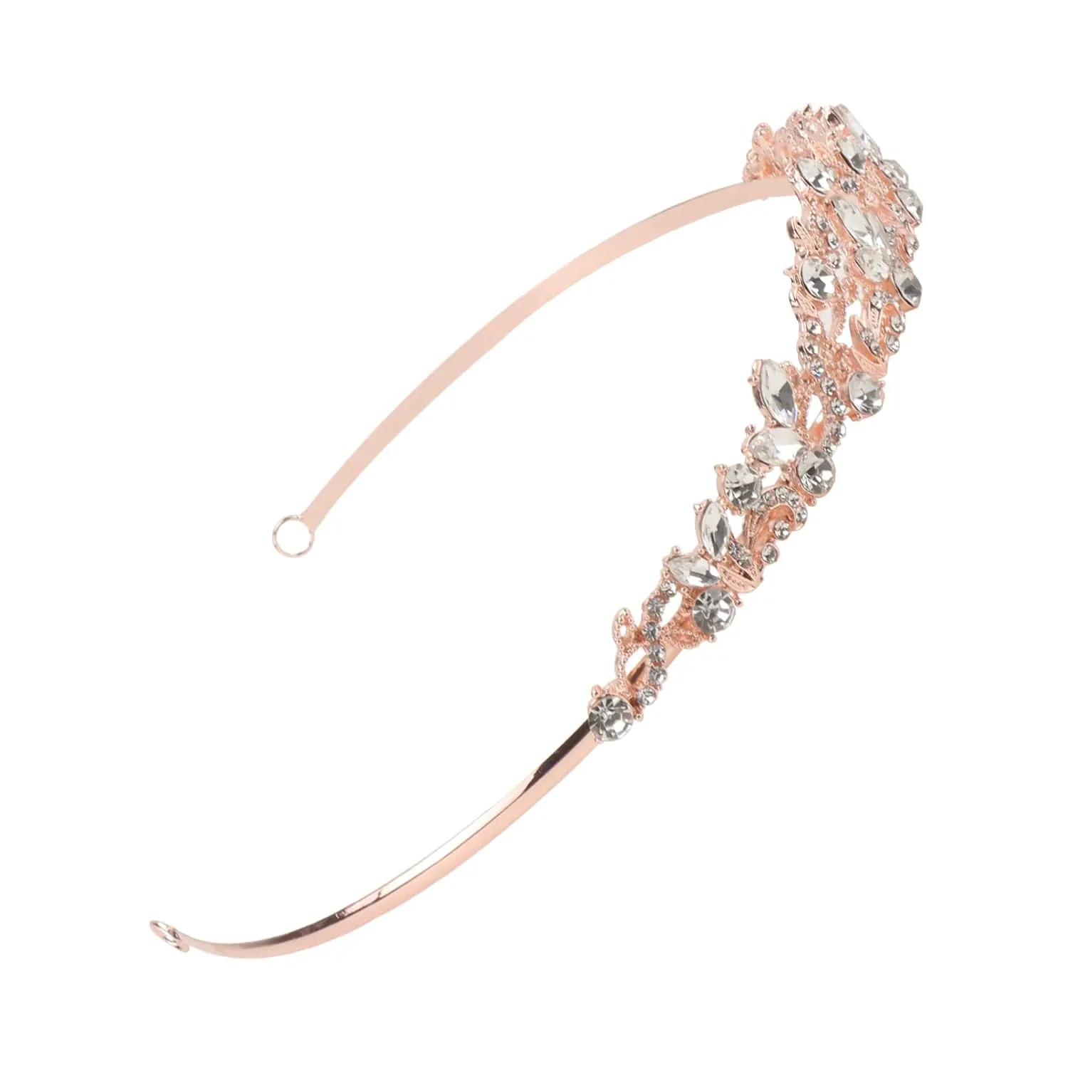 Bridal Tiara Mothers Day Headband Rhinestone Tiara Easter Rhinestone Headpiece Rose Gold Baroque Tiaras Wedding Tiara Headbands Wedding Hair Accessories Crystal Branches Miss