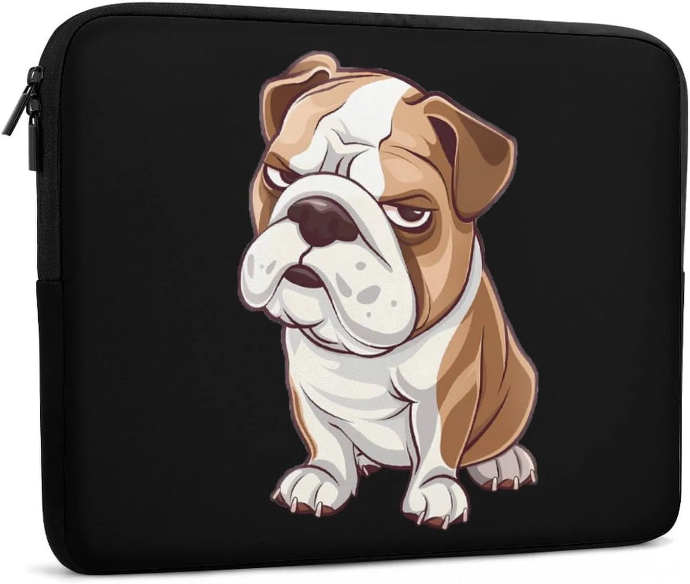 Bull Dog Fuck You Personalized Laptop Bag Business Casual Laptop Cases Slim Computer Bag Briefcase