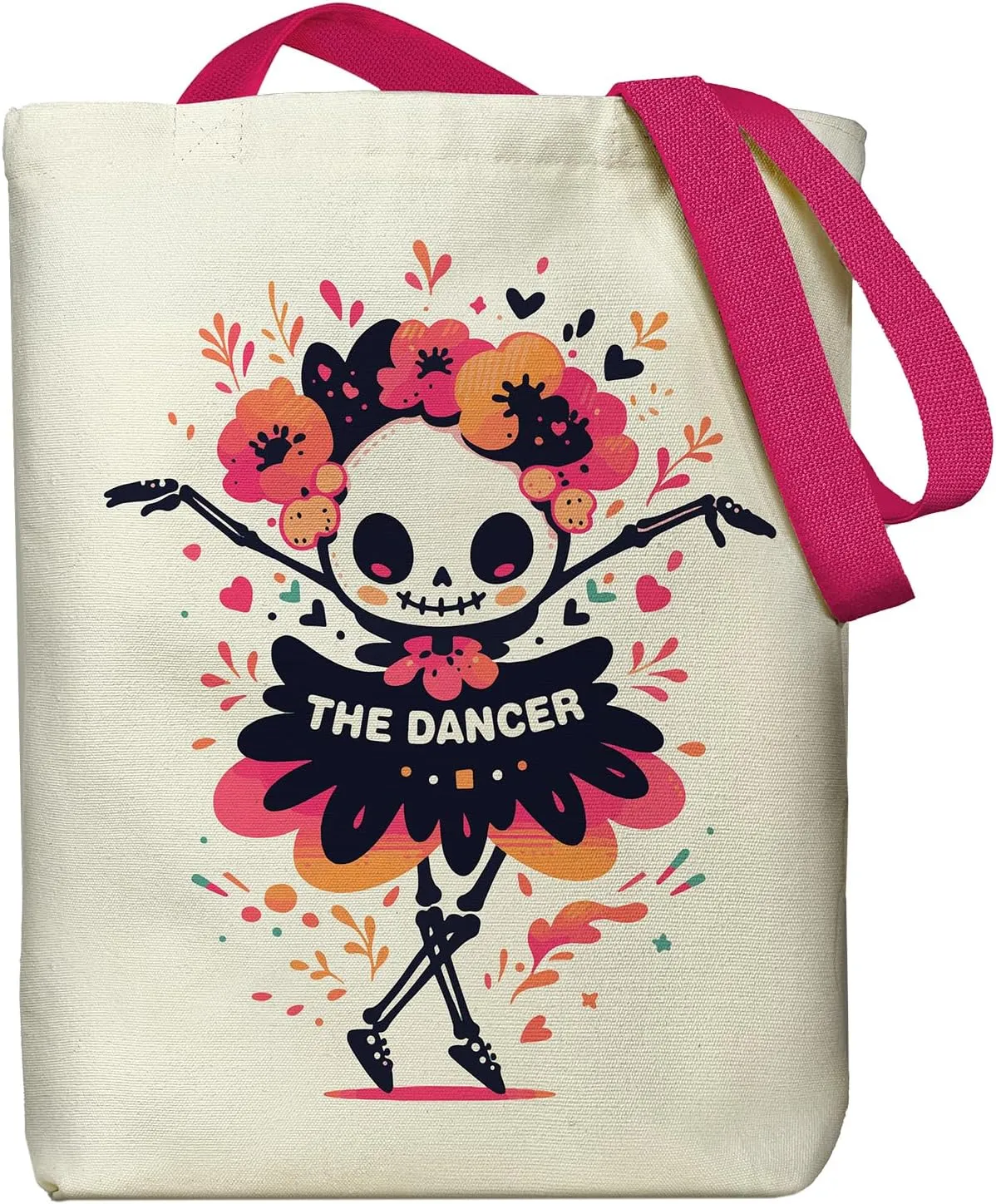 Canvas Tote Bag for Women, Tote Bag with Zipper Inner Pocket, Zippered Canvas Bag for Shopping Work Grocery Everyday