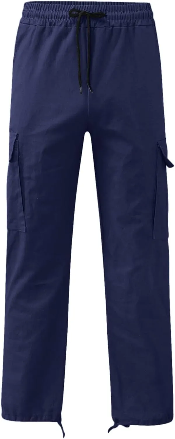 Cargo Pants for Men Baggy Casual Wild Work Joggers Athletic Pants Hiking Trousers Outdoor Wearing Track Pants with Pockets