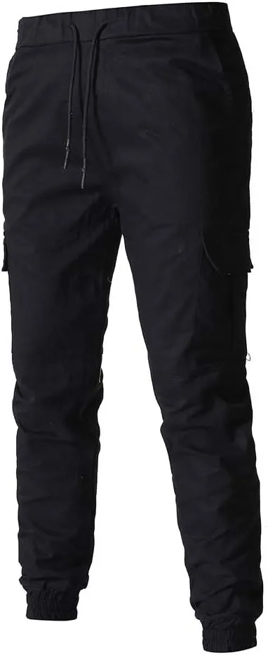 Cargo Pants for Men Big and Tall Baggy Pants with Zipper Pockets Man's Lightweight Hiking Ripstop Cargo Pants Regular