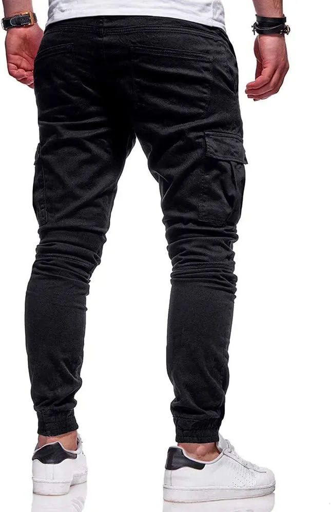 Cargo Pants for Men Big and Tall Baggy Pants with Zipper Pockets Man's Lightweight Hiking Ripstop Cargo Pants Regular