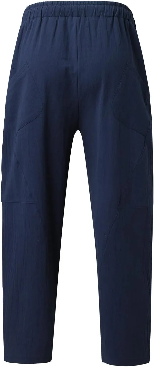 Cargo Pants for Men Big and Tall, for Men Lightweight Golf Track Pant 2023 Men's Heavyweight Cargo Fleece Sweatpants